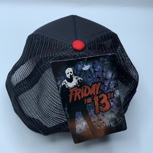 Friday The 13th Big Face Jason Mask White Snapback Hat - View #4